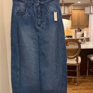 Pilcro Blue Denim Skirt from Anthropologie